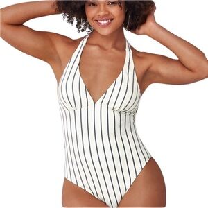 Sleek Stripes:‎ Cupshe One-Piece Swimsuit in Medium